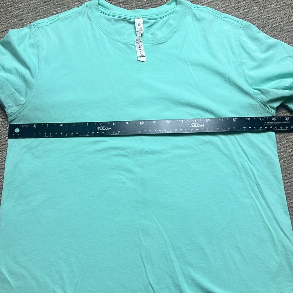 Lululemon Classic-Fit Cotton-Blend T-Shirt light‎ blue SZ 6 - Picture 6 of 7